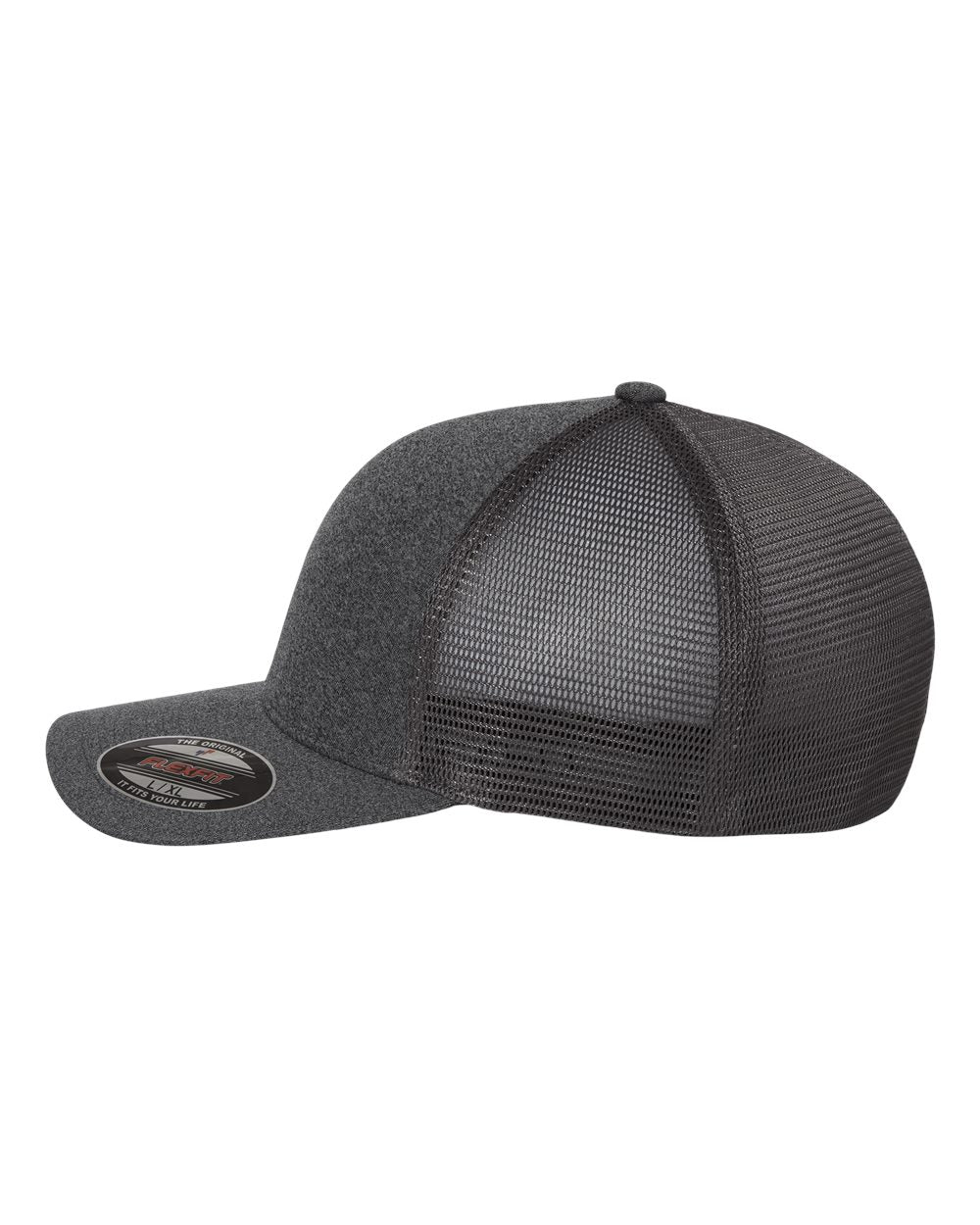 FlexFit Unipanel  Tan and black logo cap