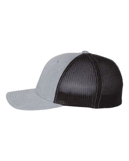 Flex fit mesh back Black and silver logo hat